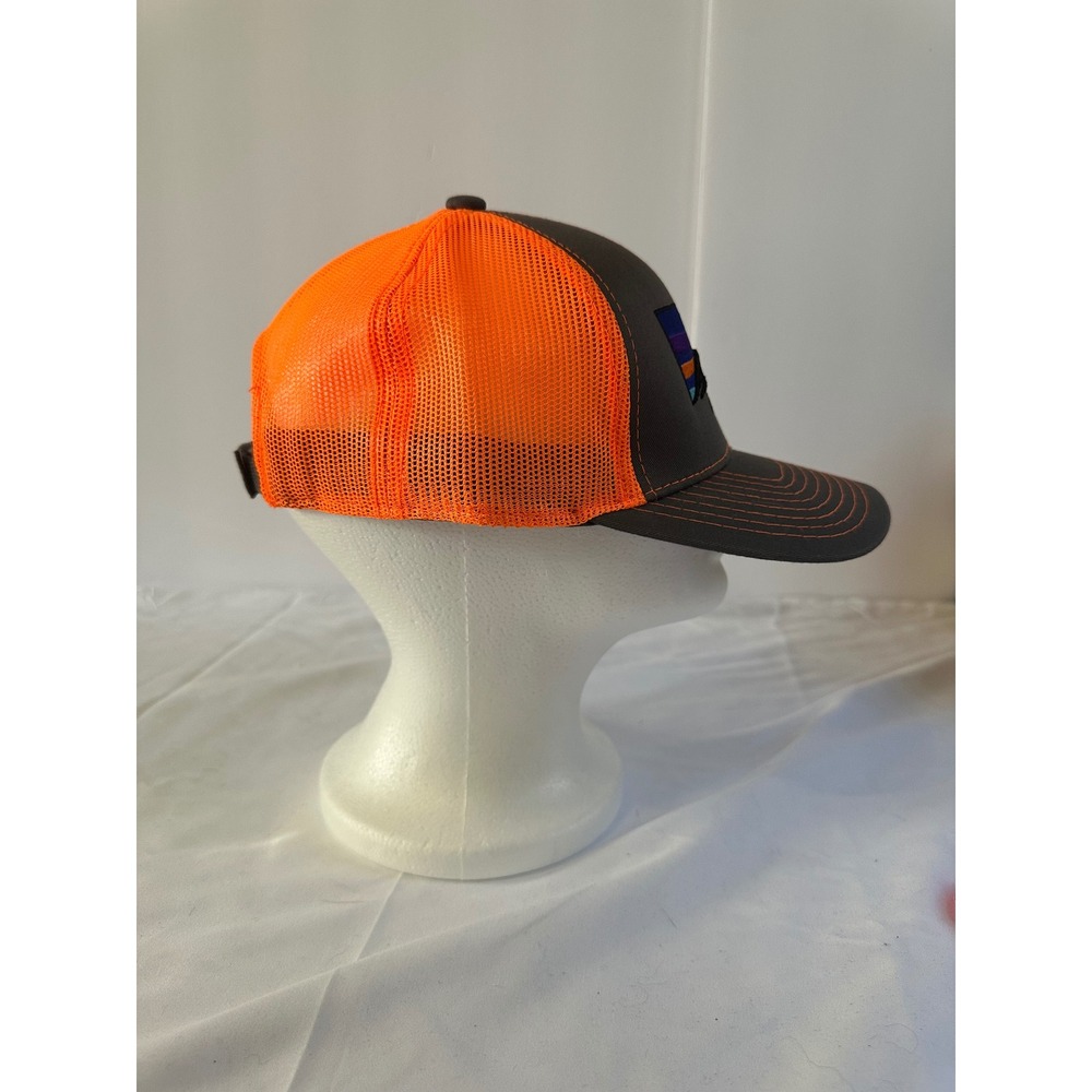 Durango Trucker Hat Cap Mesh Back Gray Orange Mountain Graphic Adjustable - Picture 4 of 5